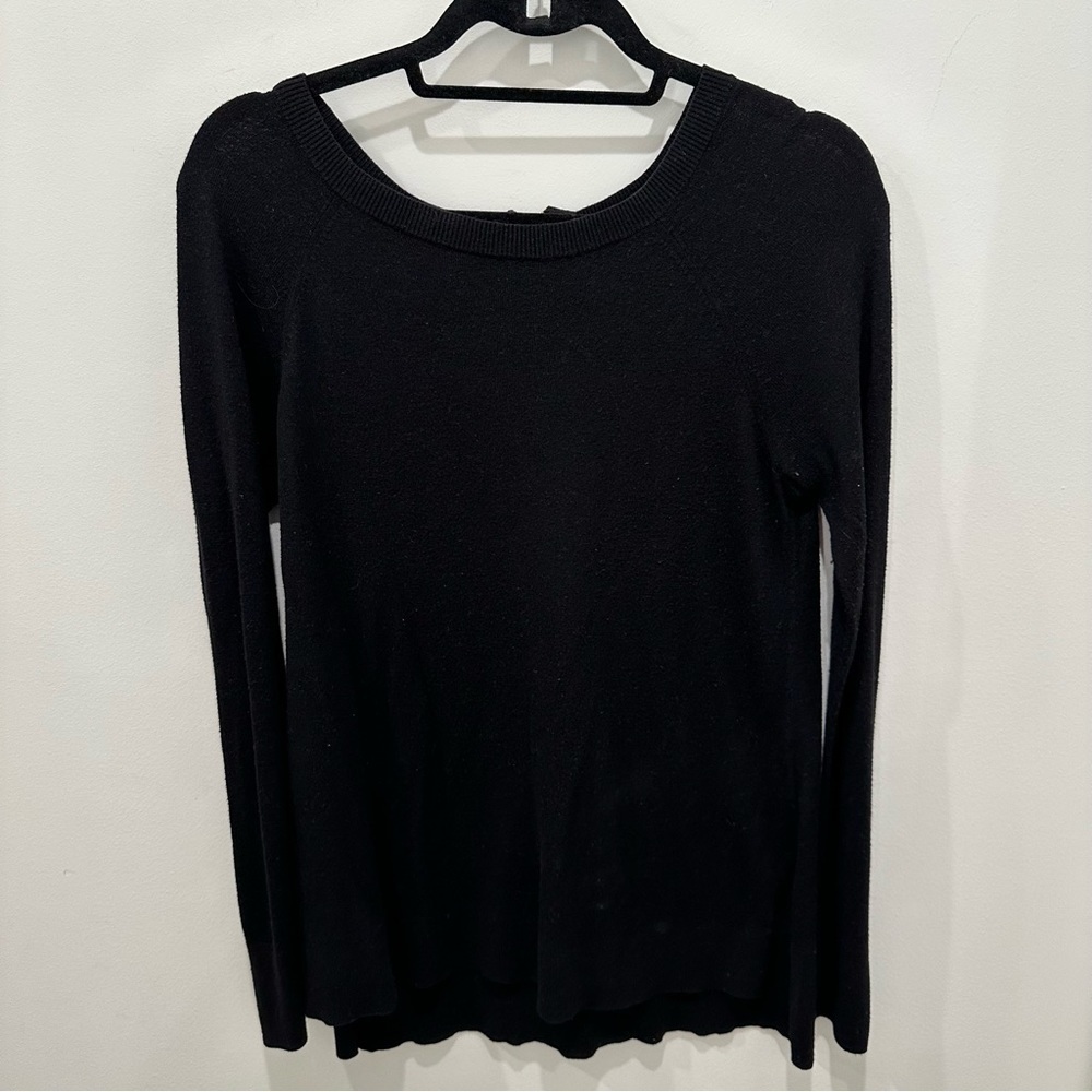 Halogen Black Crew Neck Sweater